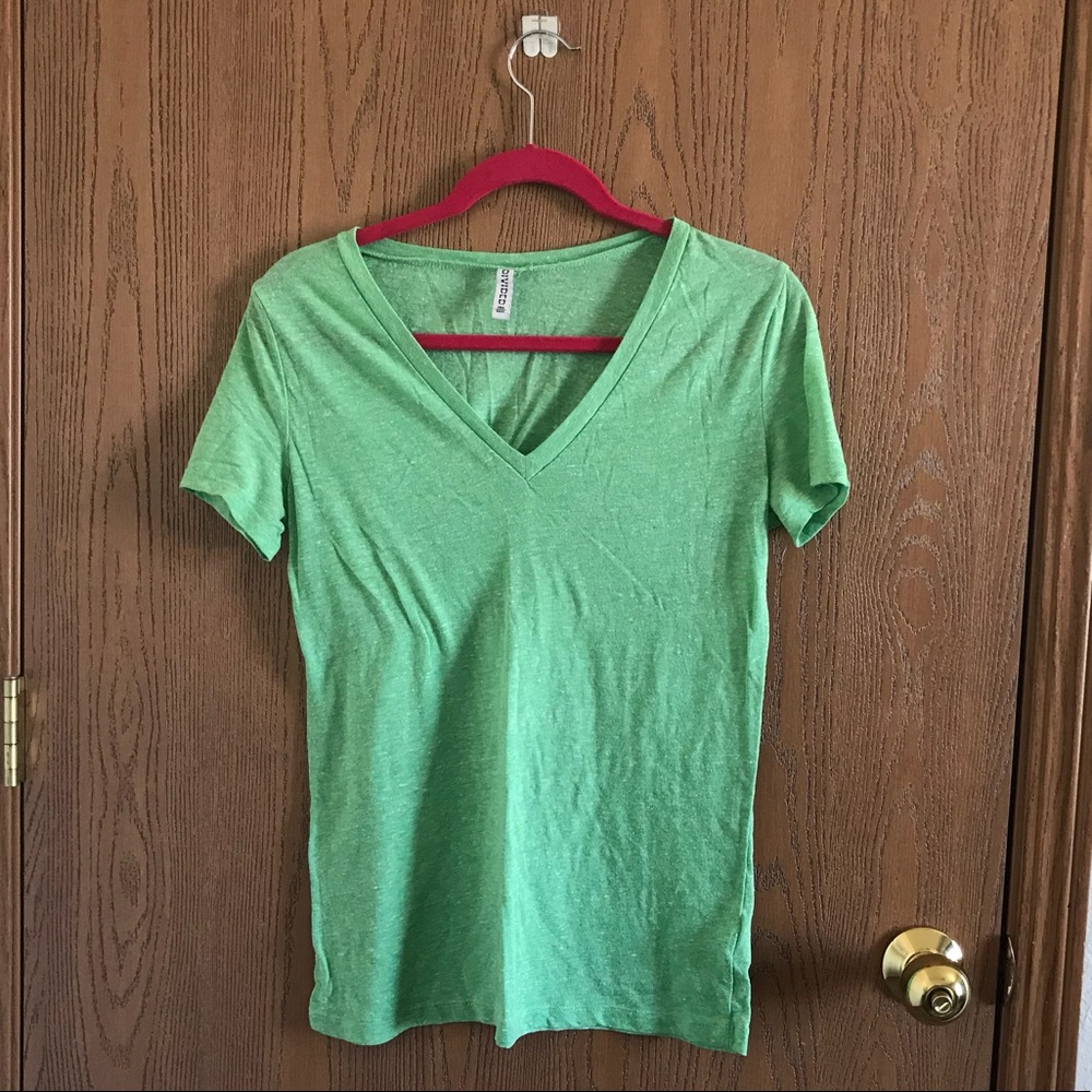 H&M Green V-neck